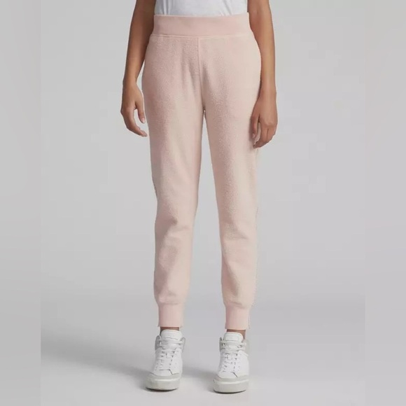 Rag & bone fleece brushed terry pants joggers size medium dusty pink sweatpants - Picture 2 of 11